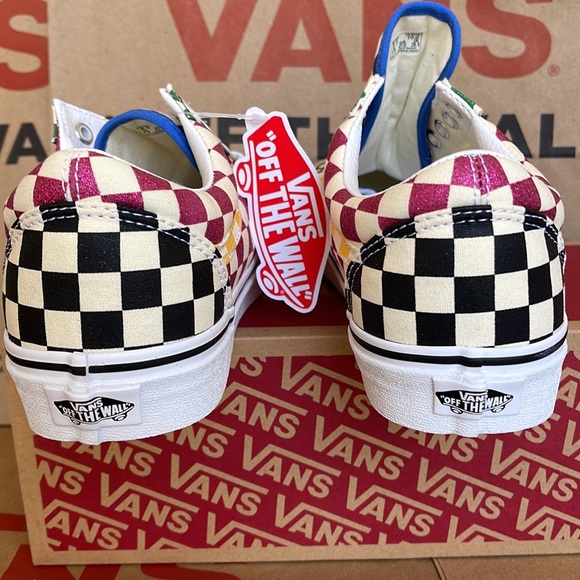 Vans Old Skool Glitter Check Multi/True White WMNS sneakers - Picture 14 of 16